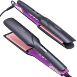 Straightener and Curler 2 in 1 -Professional Ceramic Straightening Curling Iron for Straighten Curl Wave Hair