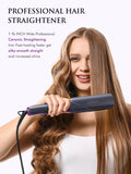 Straightener and Curler 2 in 1 -Professional Ceramic Straightening Curling Iron for Straighten Curl Wave Hair