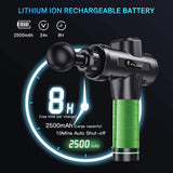 🏆 Massage Gun Deep Tissue Massager - Handheld Massage Gun Percussion Massage Gun Muscle Gun Massager Muscle Massage Gun Deep Tissue Massage Gun Black【Ship from US】