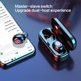 Wireless Earphone earphones Chip Touch Control headset Waterproof 6D Stereo sportTransparency Metal Rename GPS Wireless Charging Bluetooth