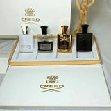 Creed Perfume Newest 4pcs set Incense Scent Fragrant Cologne Men Silver Mountain Water/aventus/Green Irish Tweed/Millesime Imperial 30Ml