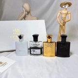 Creed Perfume Newest 4pcs set Incense Scent Fragrant Cologne Men Silver Mountain Water/aventus/Green Irish Tweed/Millesime Imperial 30Ml